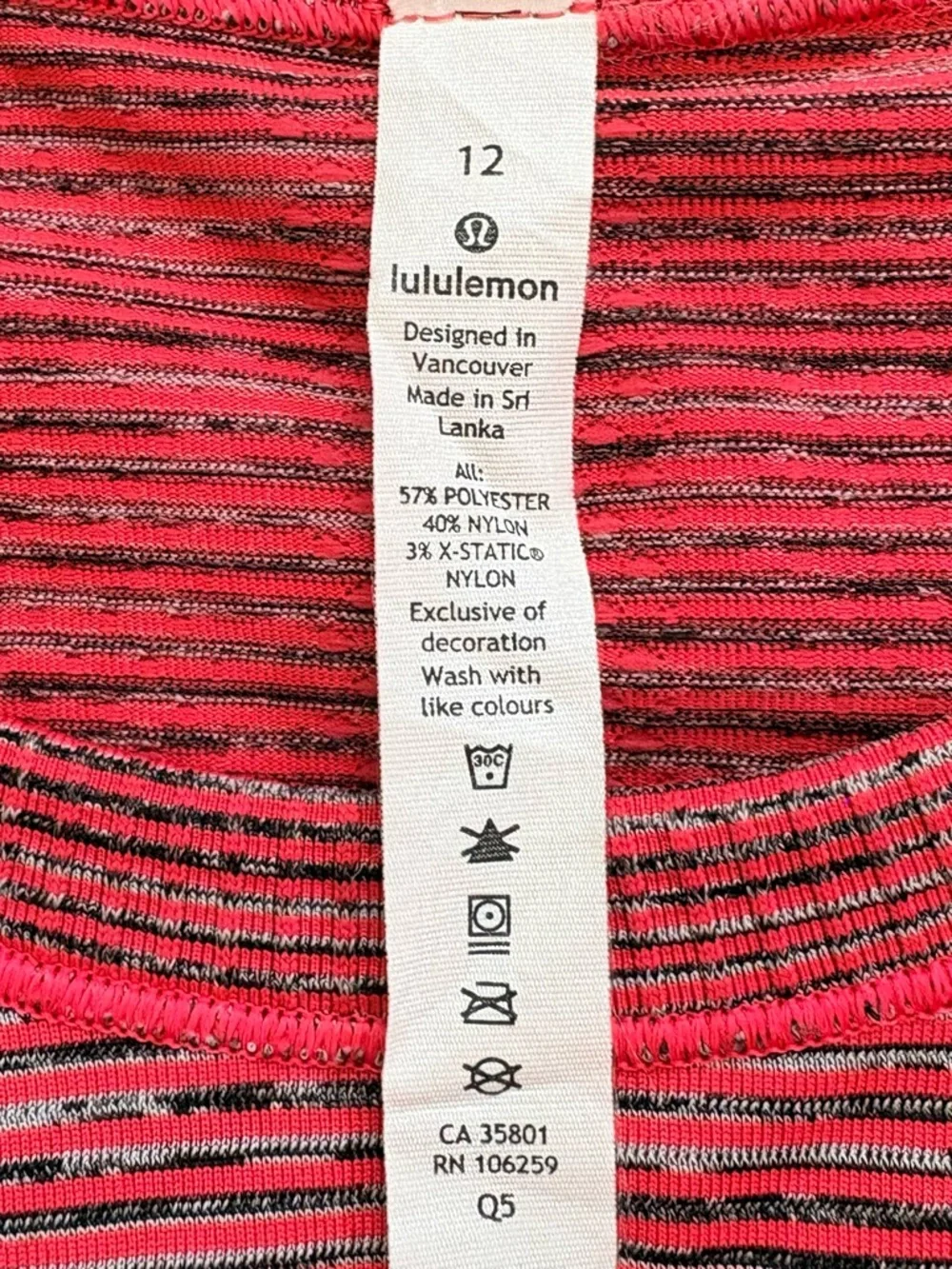 LULULEMON Swiftly Tech Long Sleeve Crewneck Red Alert Womens Size 12 - Picture 5 of 9